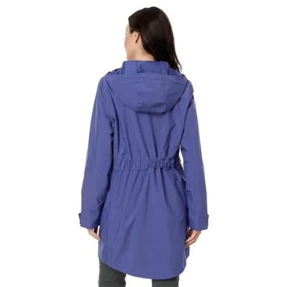 The North Face City Breeze Rain Parka II Jacket Womens Medium Blue Hooded UPS103 - Picture 6 of 12